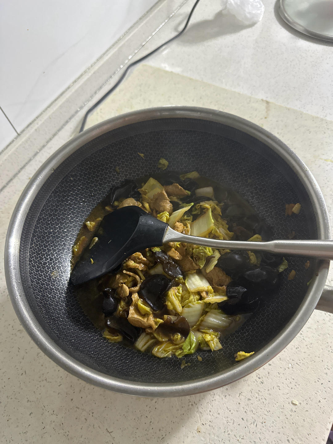 木耳白菜炒肉片