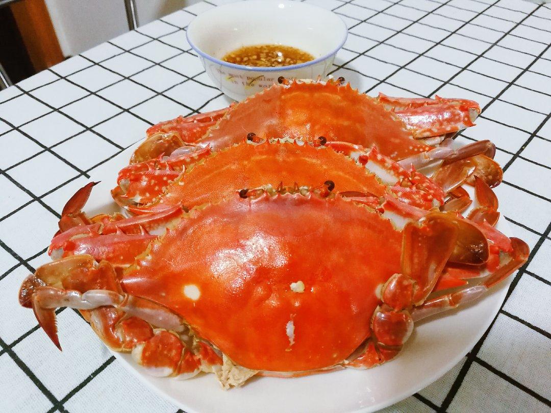 香蕉花2001做的清蒸白蟹