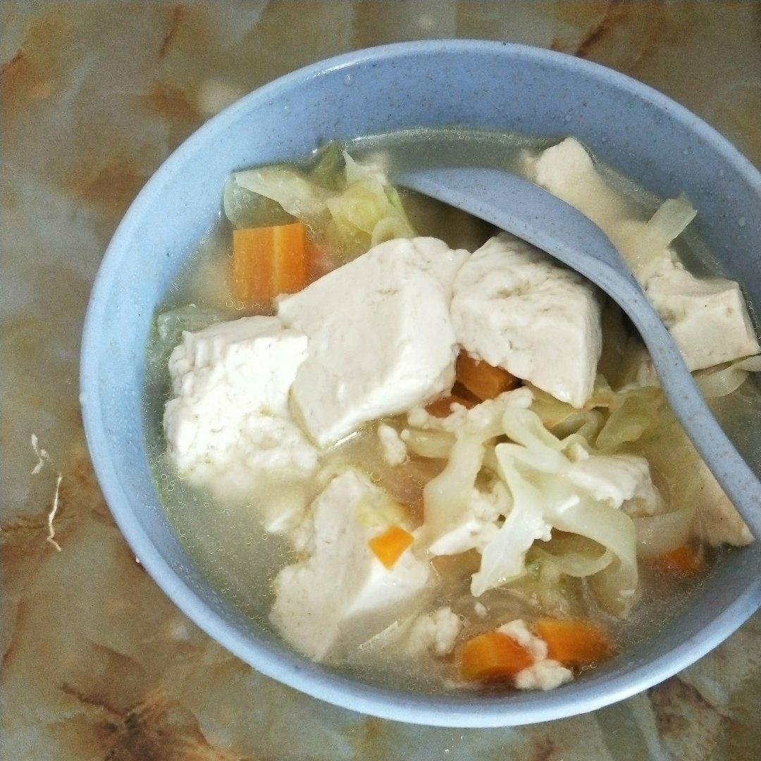 虾皮豆腐蔬菜羹  宝宝健康食谱
