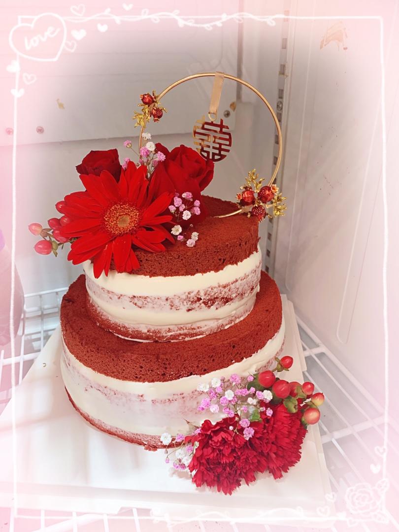 暖心红丝绒蛋糕［6寸绵软戚风版 ］