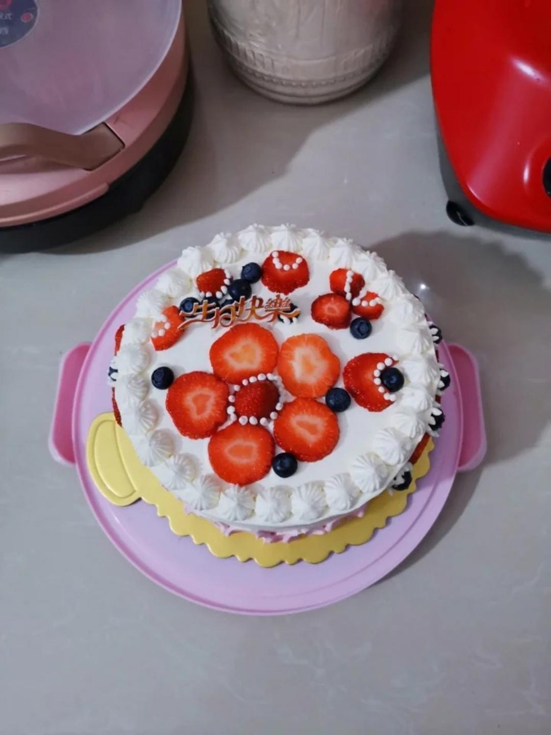 送你一朵小红花🌸｜草莓奶油蛋糕🍓果酱夹心