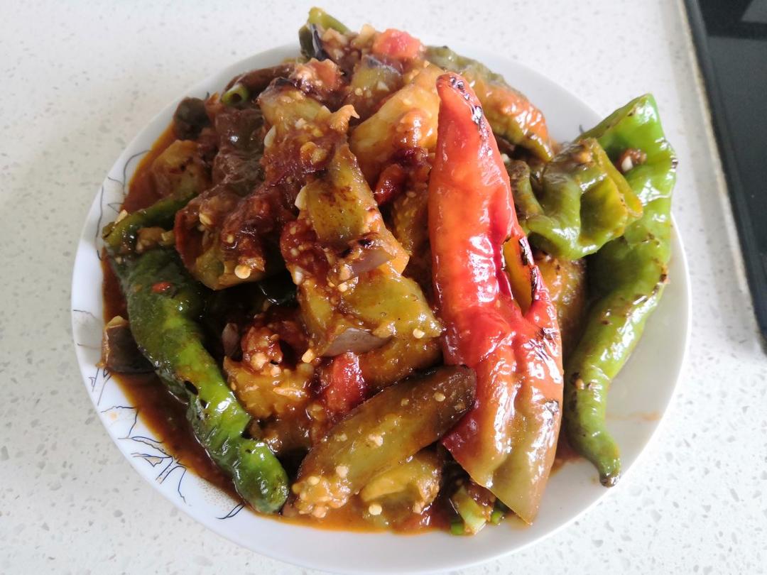 虎皮辣子烧茄子
