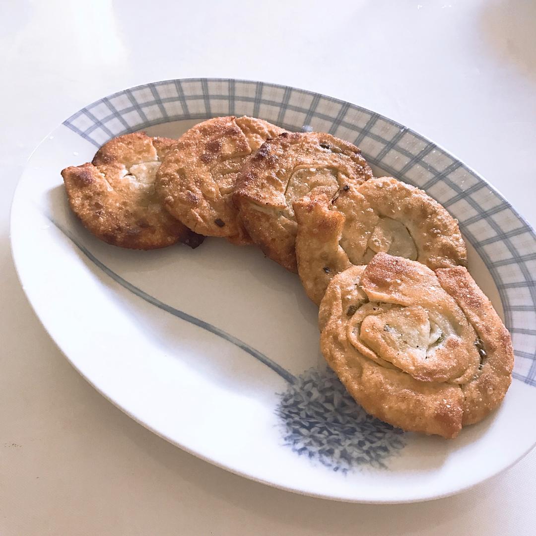 饺子皮葱油饼