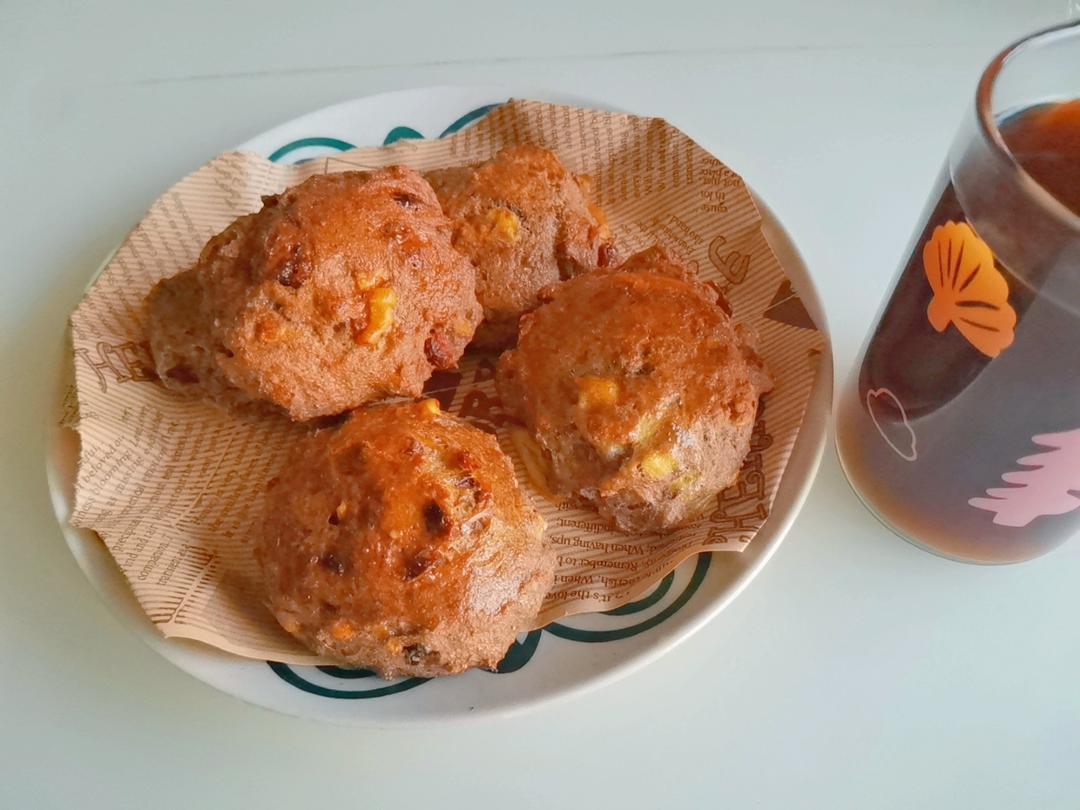 全麦无糖橄榄油香蕉司康