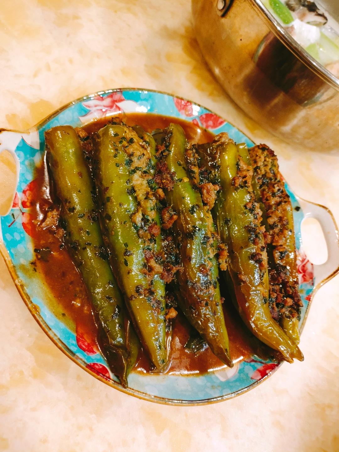 虎皮尖椒酿