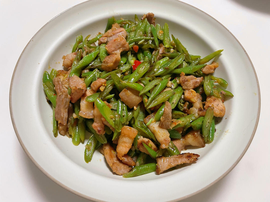 豆角炒肉丝