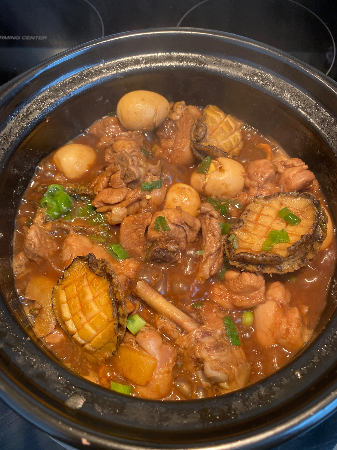 鲍鱼焖鸡煲
