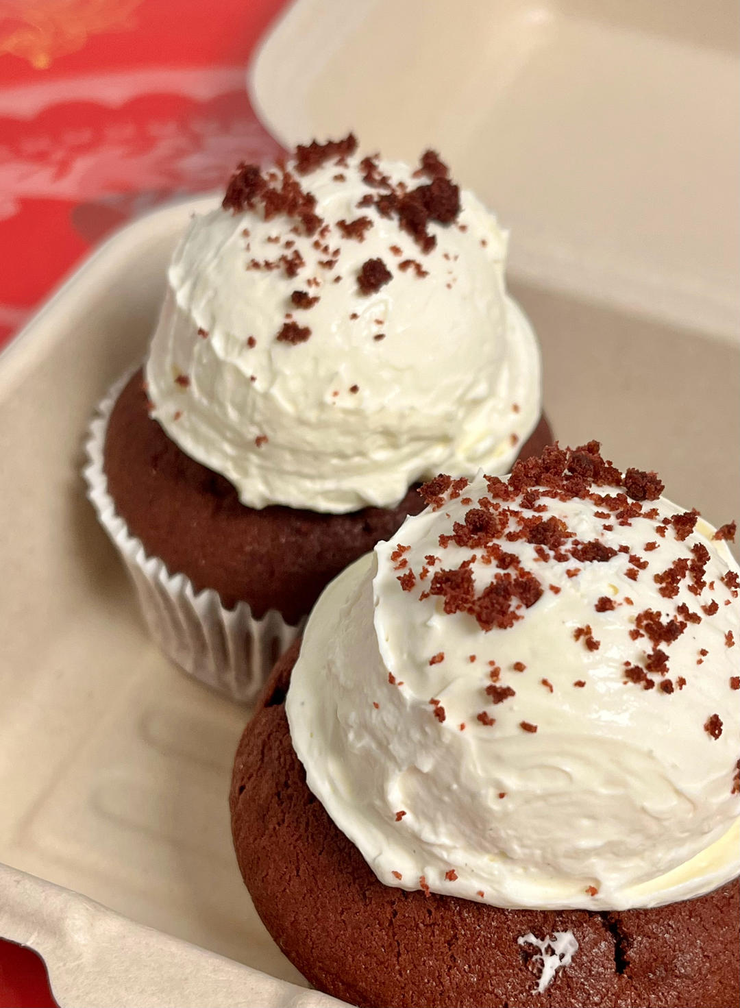 正宗红丝绒cupcake—马斯卡彭奶油霜