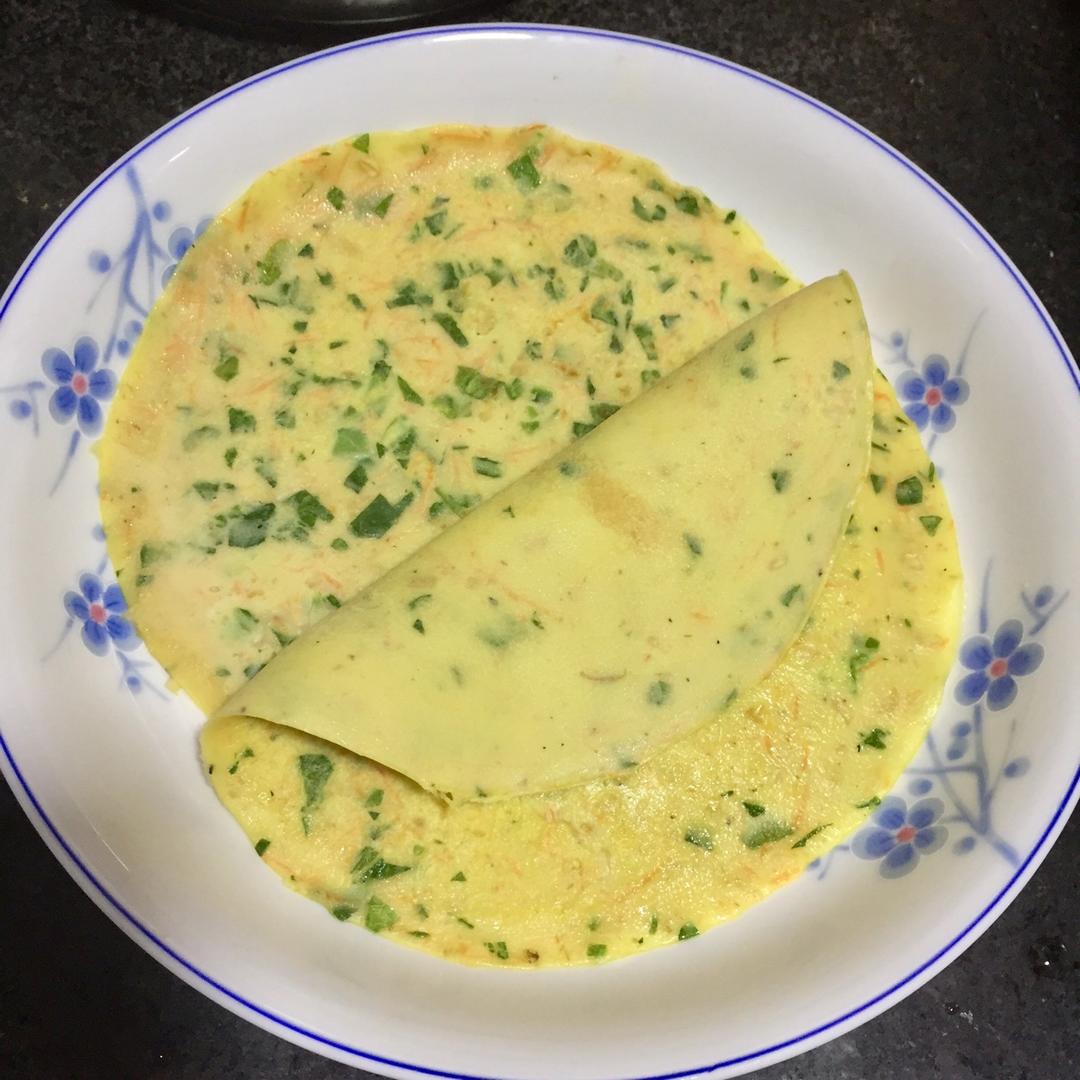 黄瓜芝麻鸡蛋饼