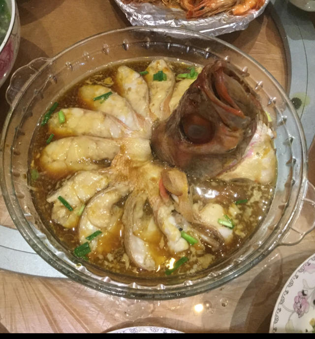 孔雀开屏清蒸鱼