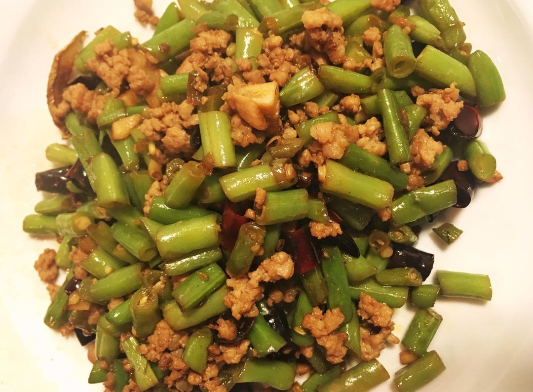 肉沫豆角下饭菜