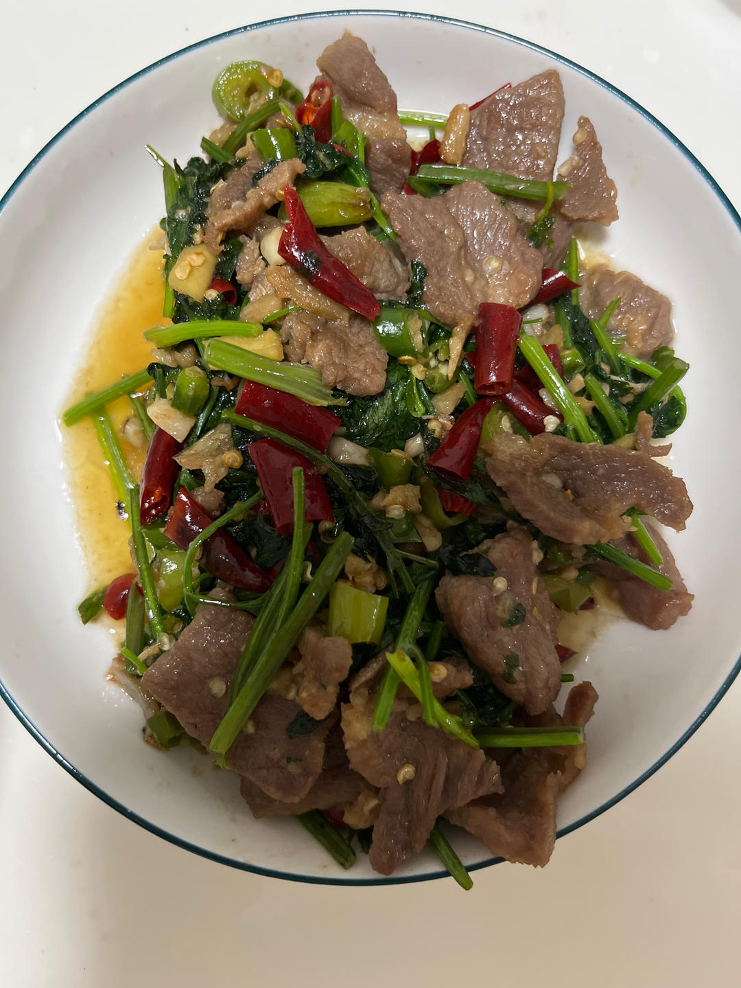香菜炒牛肉（嫩）