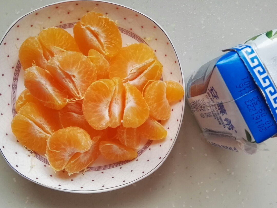 小柑橘酸奶的做法 步骤1