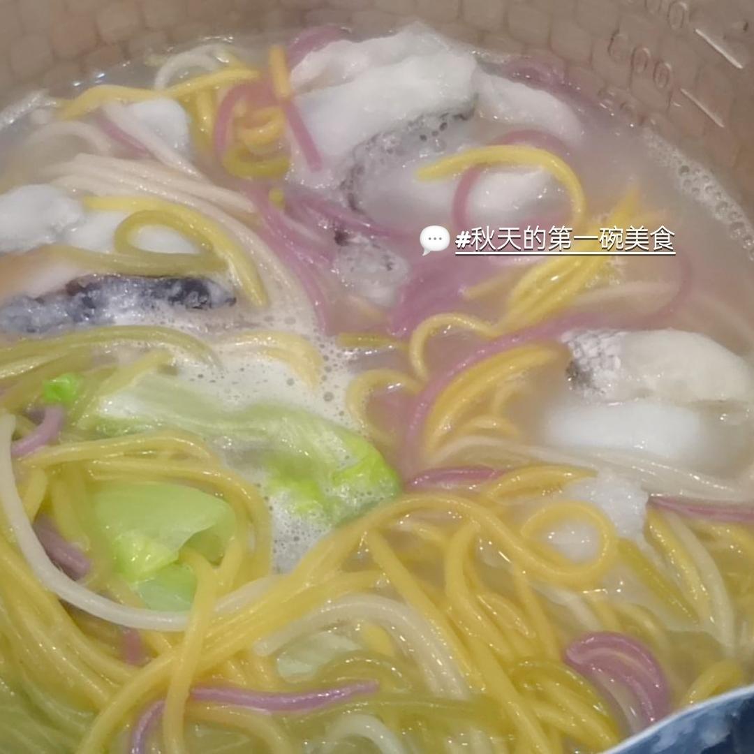 快手五谷鱼面的做法