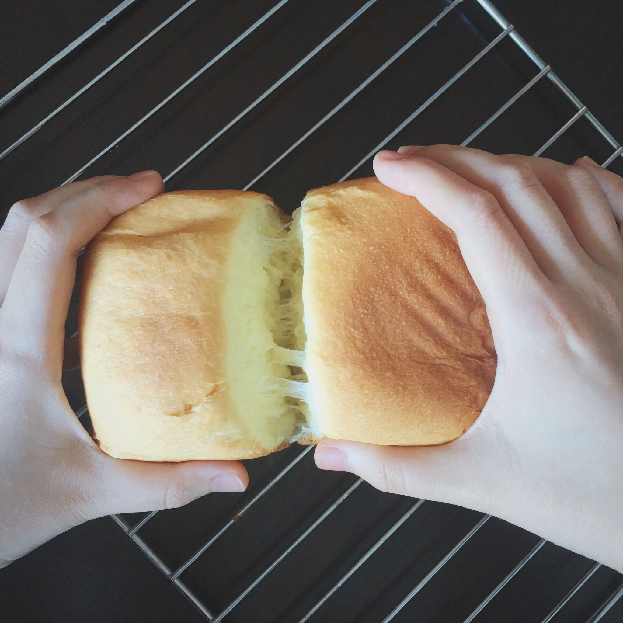 夺命软吐司(๑´ڡ`๑)超软拉丝极速方便的一次发酵吐司