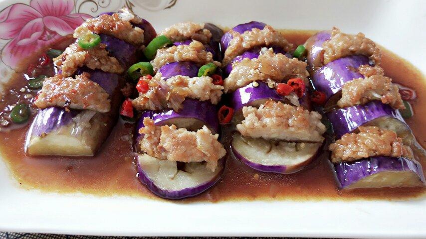 米粒儿88做的肉酿茄子