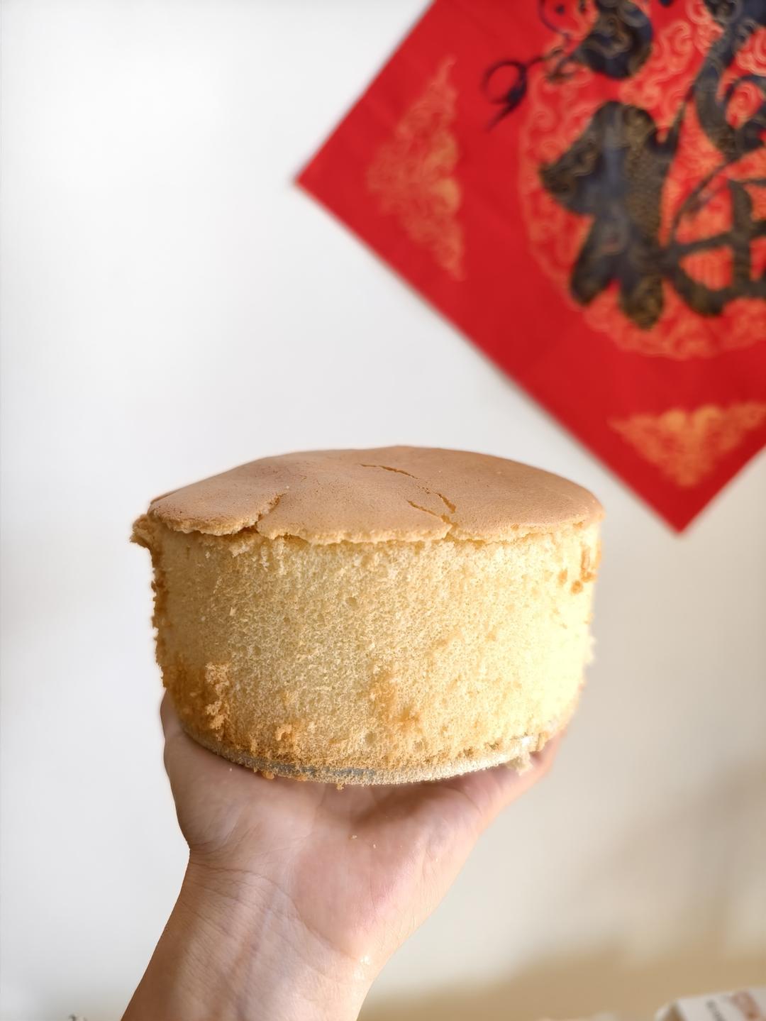 超柔软6寸戚风蛋糕(附8寸配方)零失败 超详细‼️含操作视频