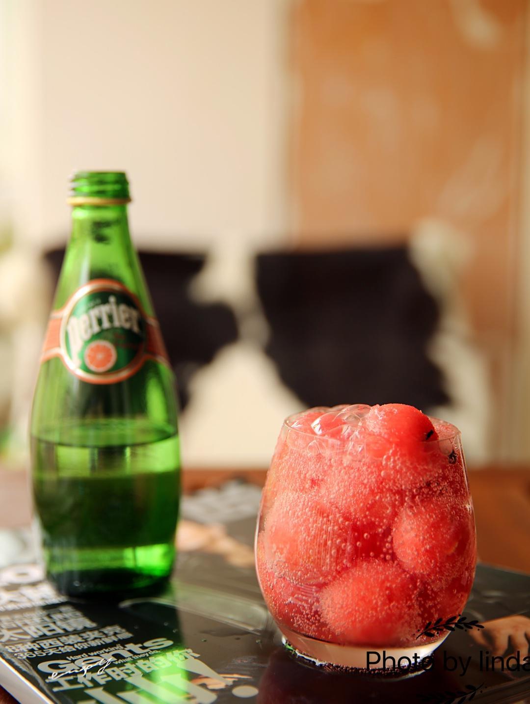 夏日健康饮品 西瓜气泡水的做法