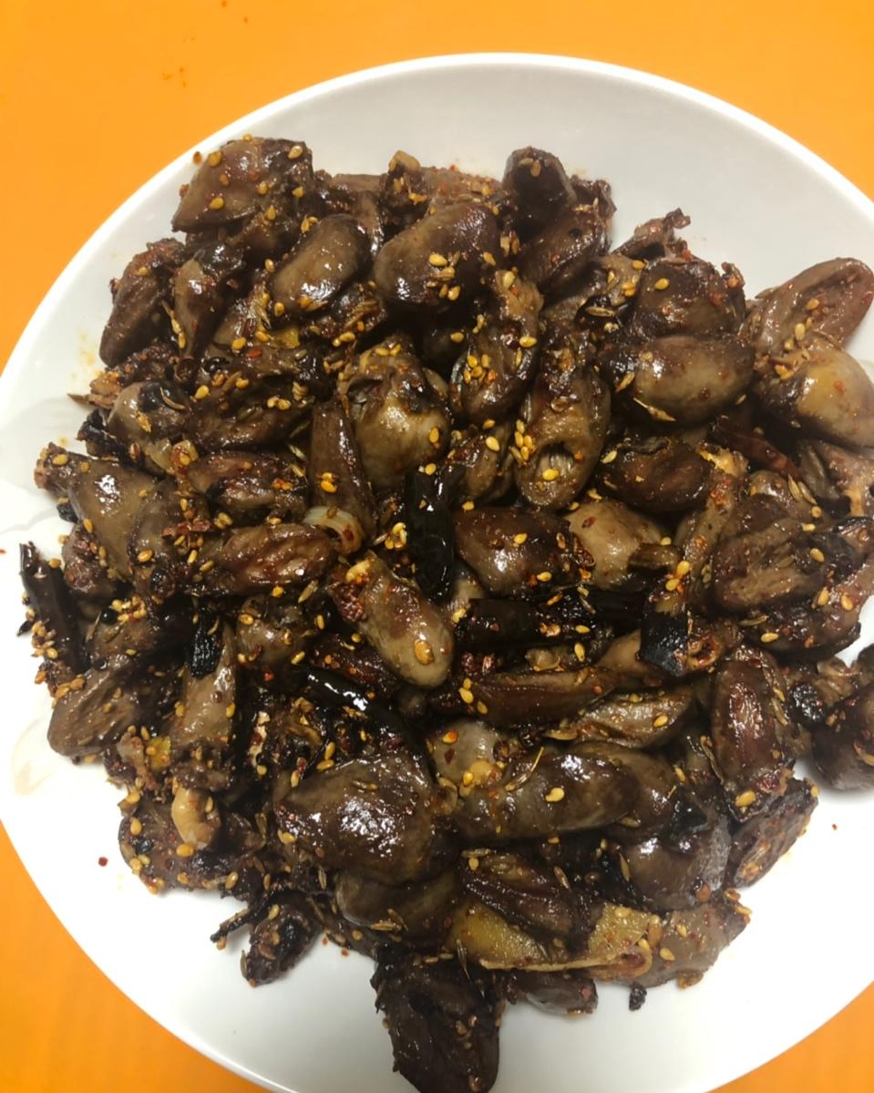 家常干煸鸡心