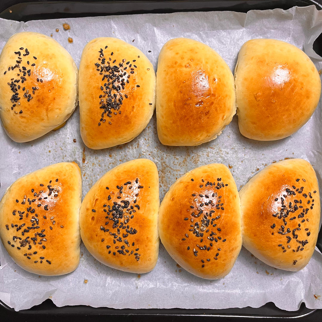 肉松沙拉酱小餐包（中种法）