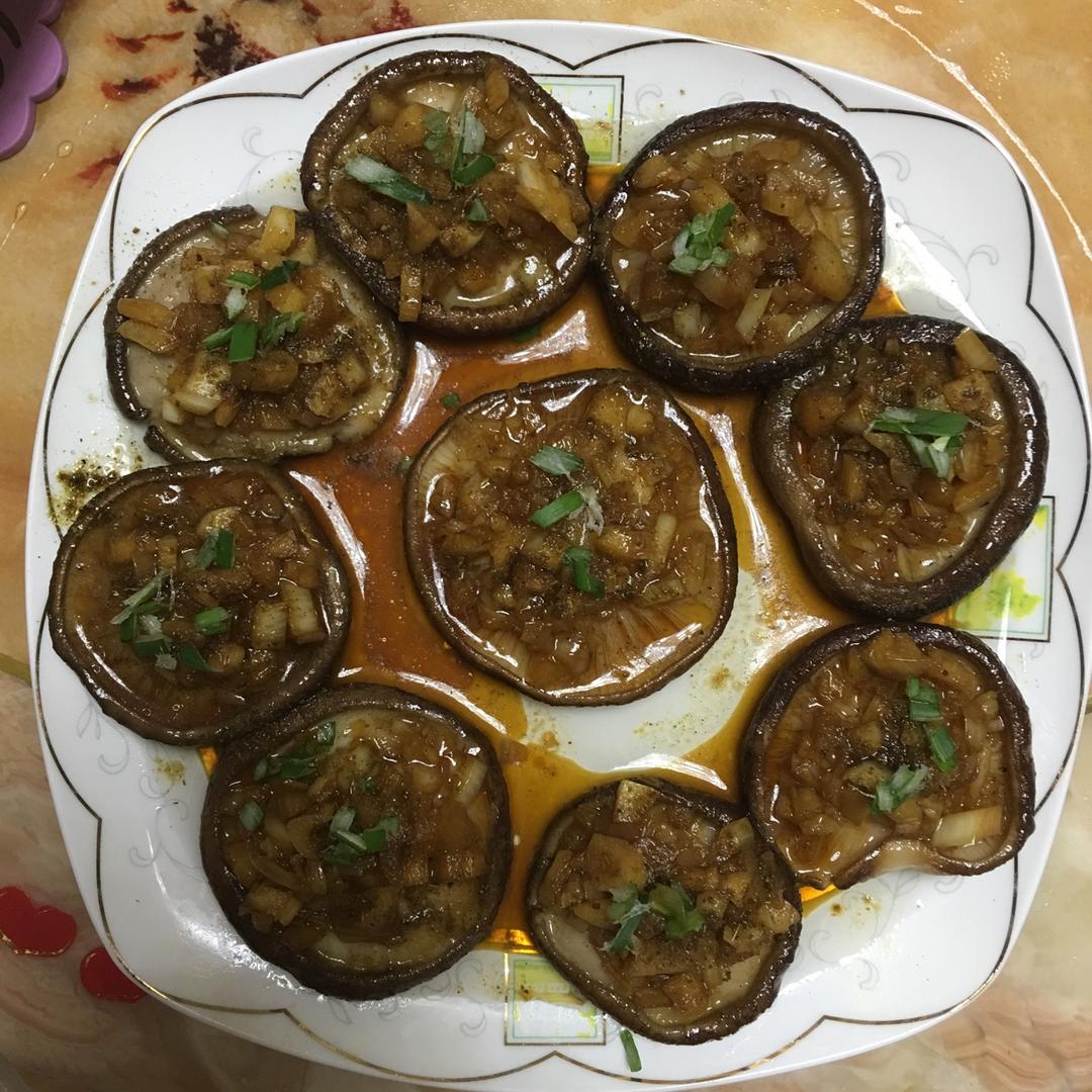 蒜蓉孜然烤香菇