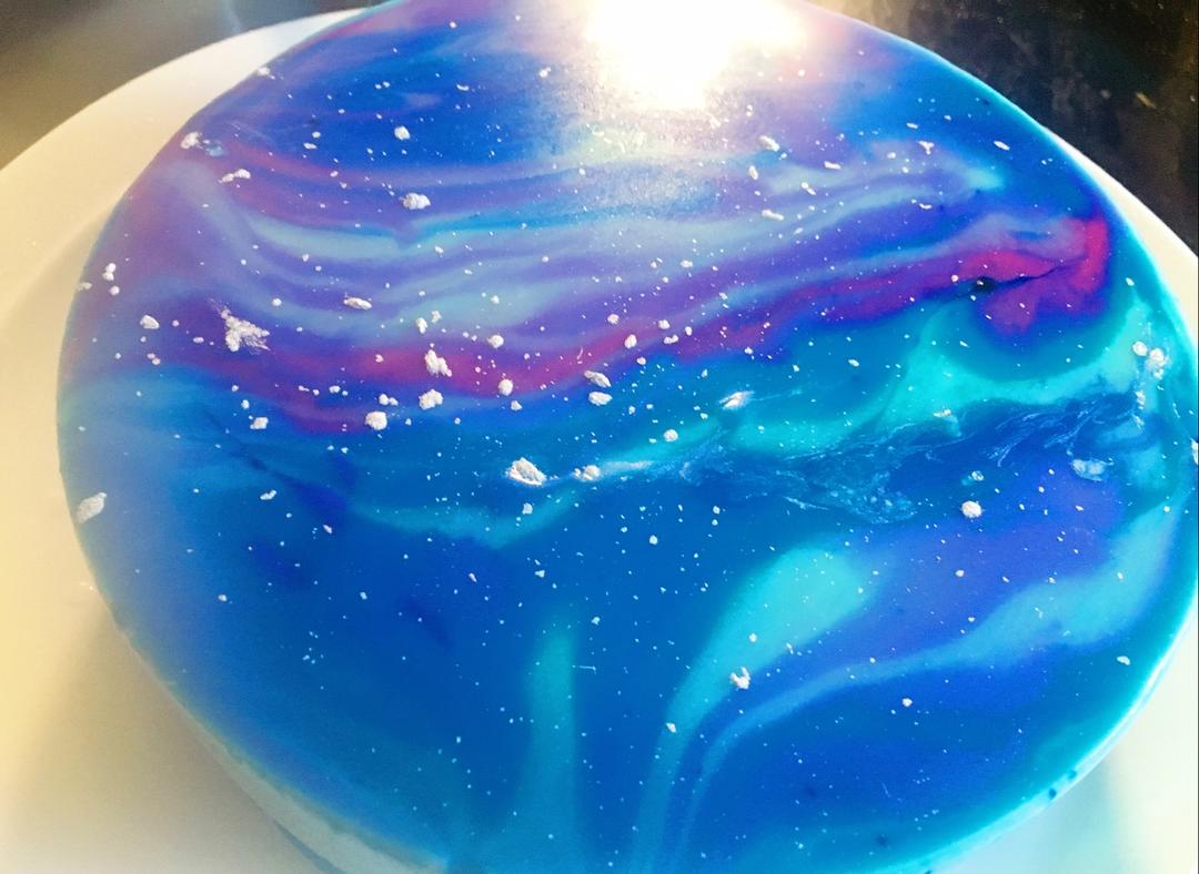 ［梦幻星空慕斯蛋糕］镜面蛋糕