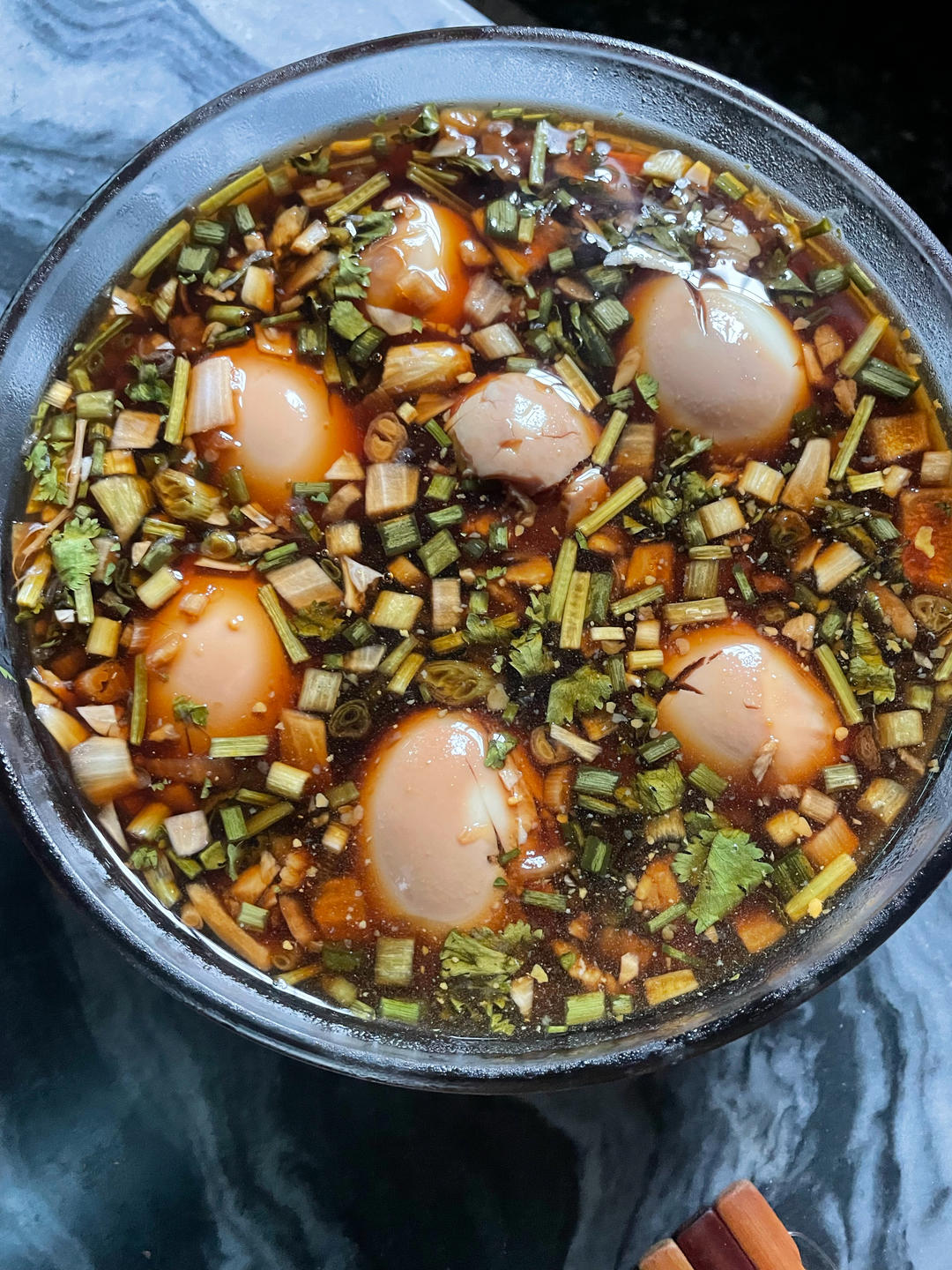 韩式溏心酱鸡蛋（辣、酸、嫩）