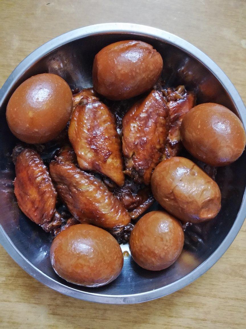 简易版卤鸡翅卤蛋