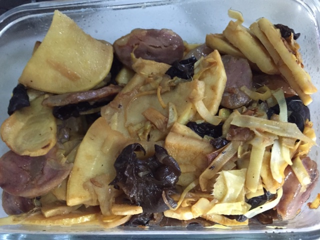 冬笋炒香肠
