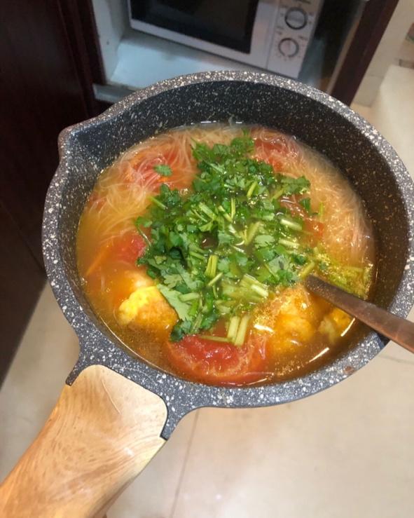 番茄鸡蛋面线糊