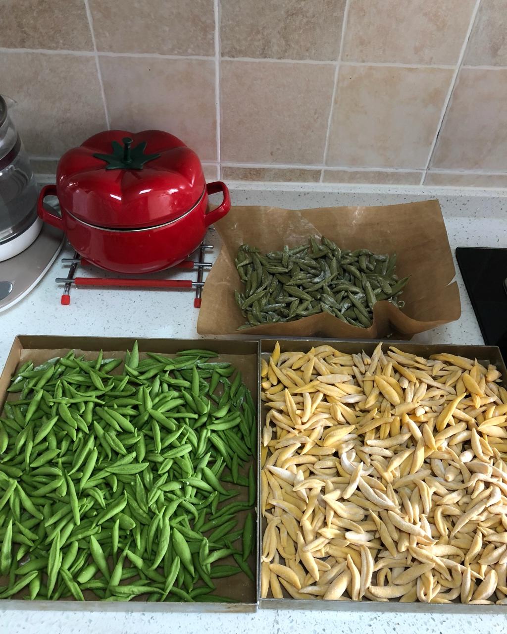 蘅影做的堂妈小厨菠菜汁剪刀面