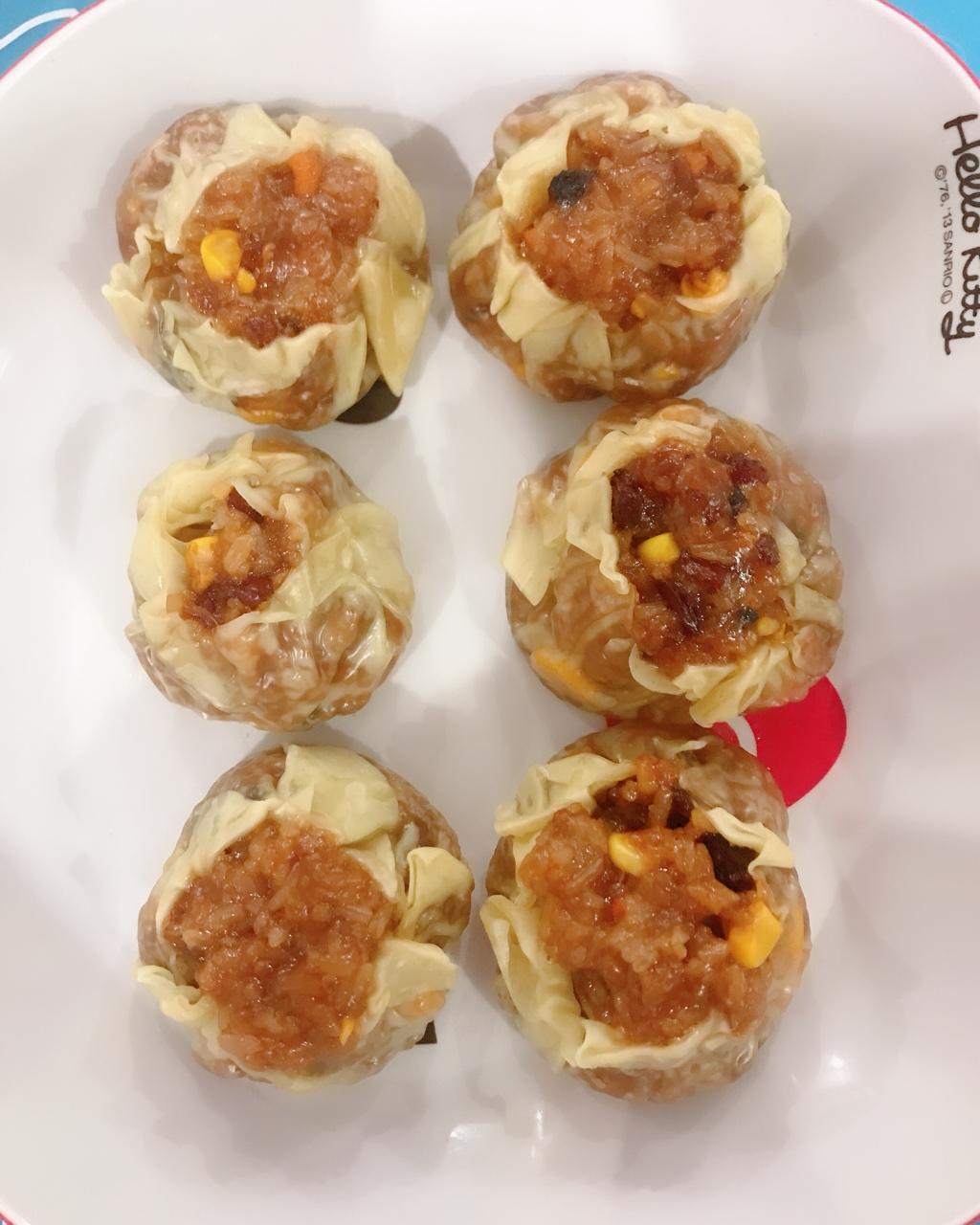 馄饨皮糯米烧麦