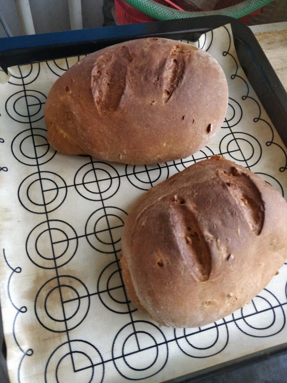 全麦蔓越莓软式欧包（免揉）