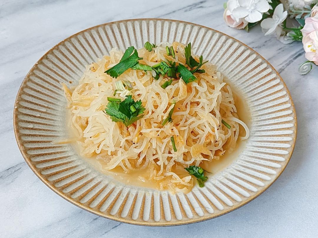 简单易做—虾皮烧萝卜丝