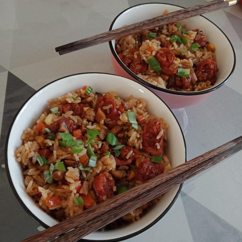 懒人必备～电饭煲腊肠焖饭