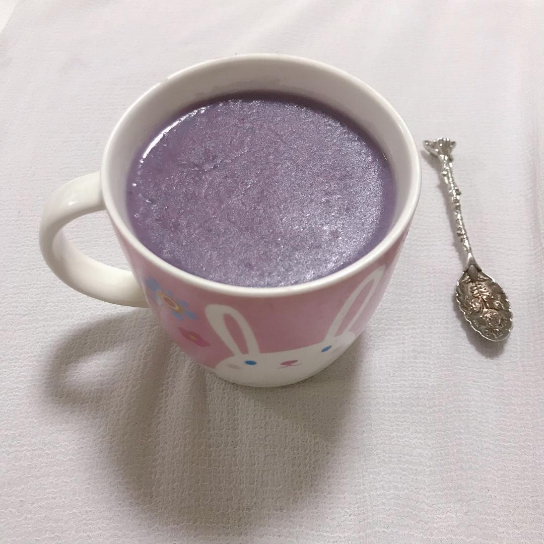 超顺滑的低脂紫薯香芋奶茶