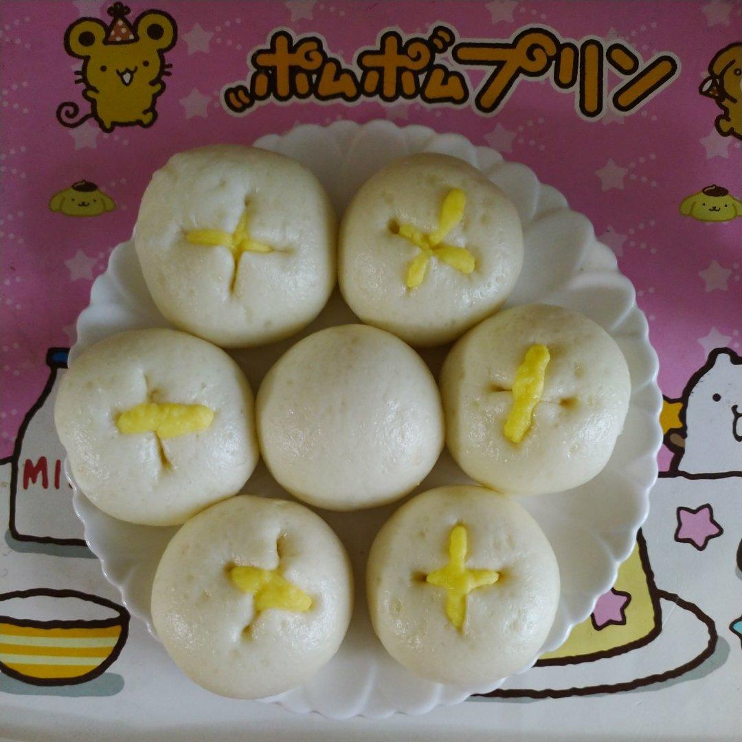 汤种甜馒头（凉了也不硬）