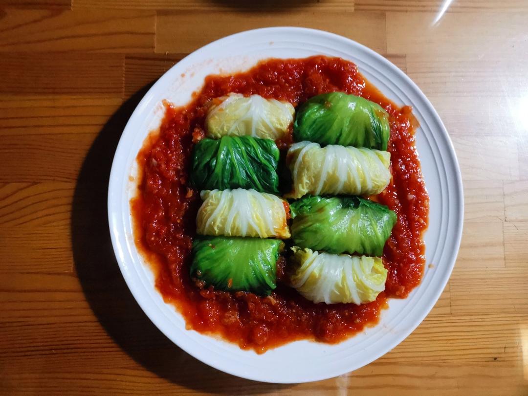 鲜虾娃娃菜卷