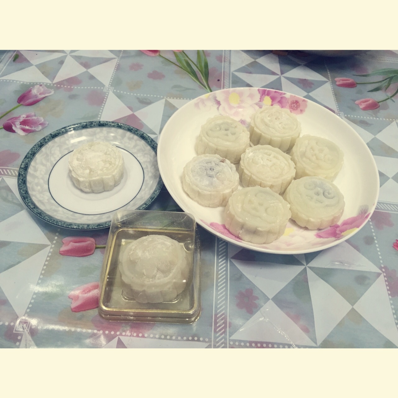 冰皮豆沙月饼