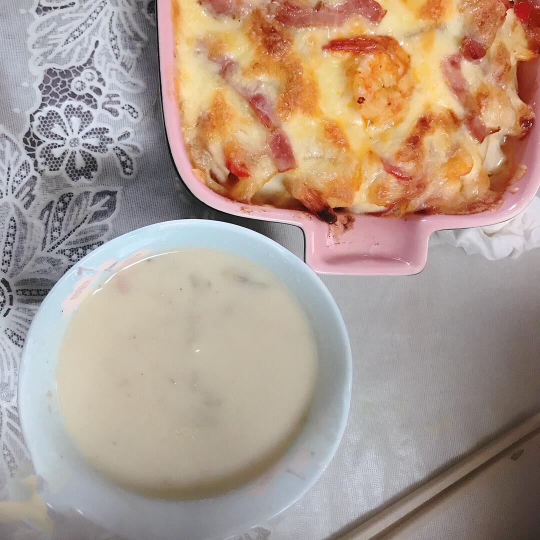 奶油鸡茸蘑菇汤（必胜客同款）