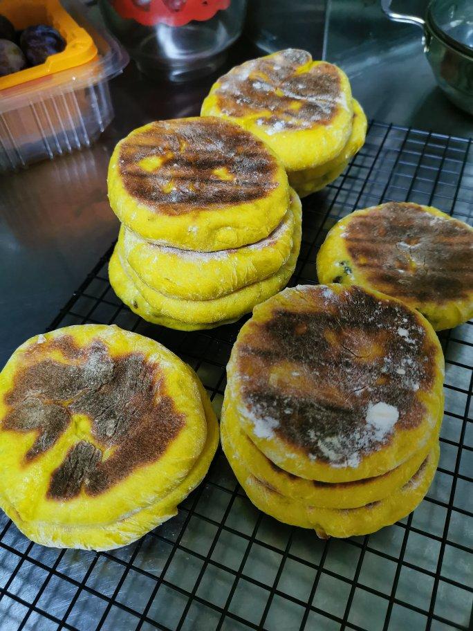 无糖南瓜饼——普通面粉发面饼
