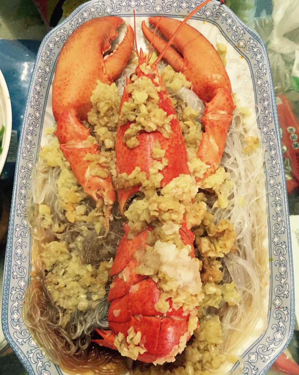 蒜蓉龙虾蒸粉丝