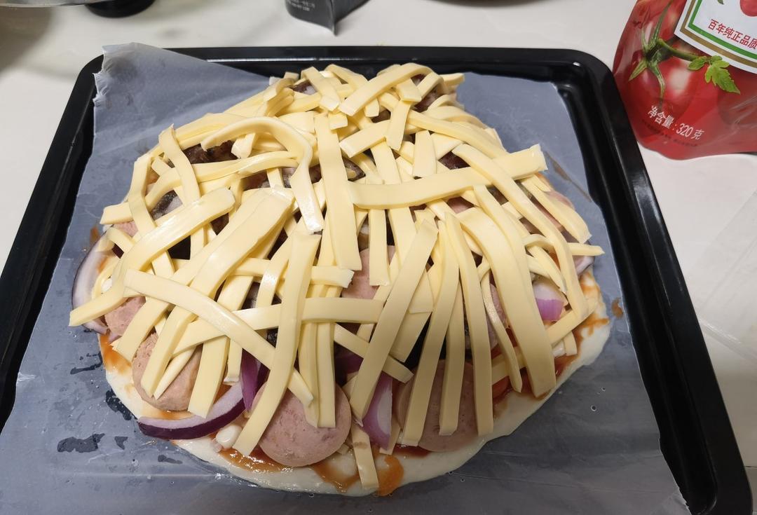 在家做披萨🍕做法超简单，保证你一学就会🙊🙊