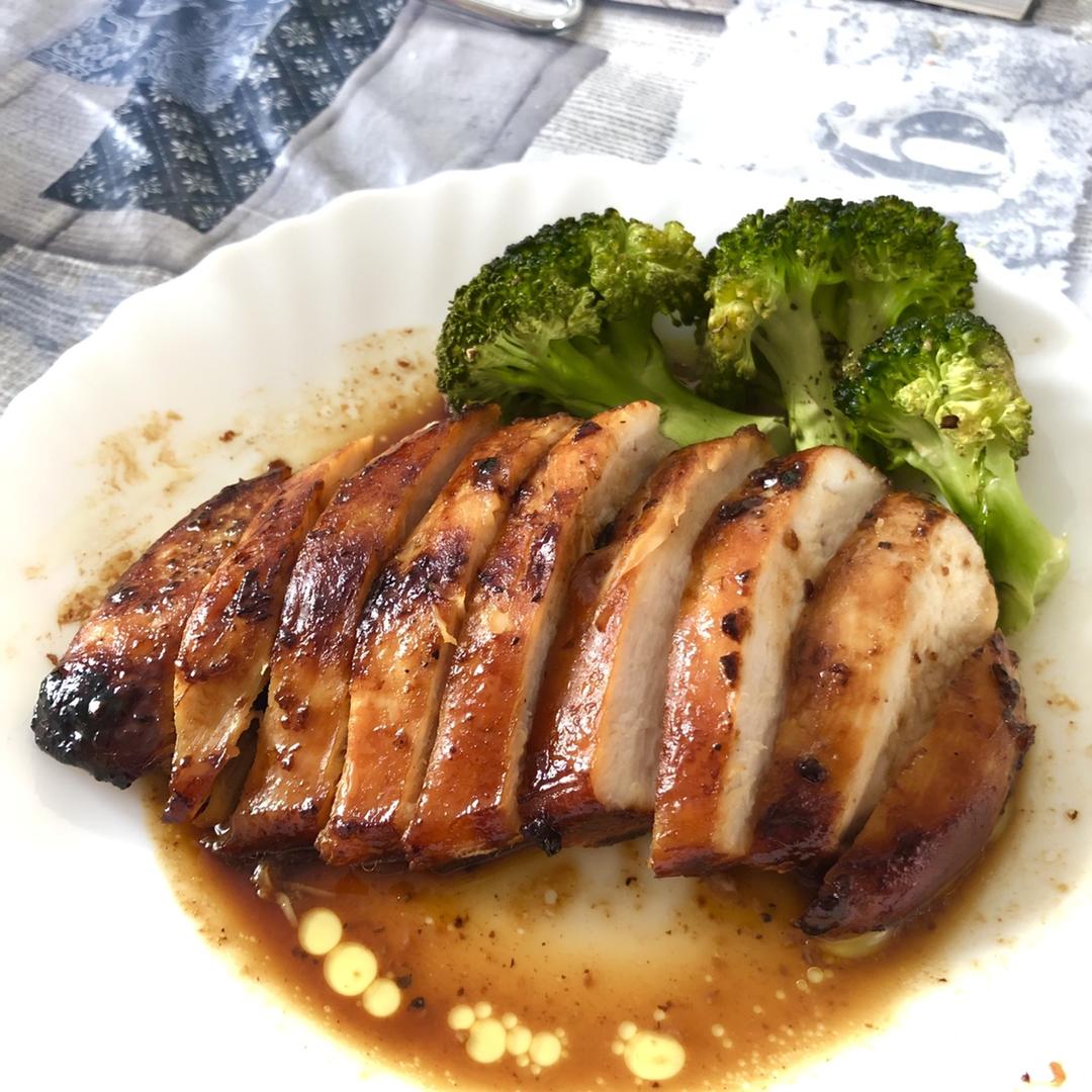 酷炫屌炸天好吃的煎鸡胸肉（香蒜蜂蜜煎鸡胸肉）