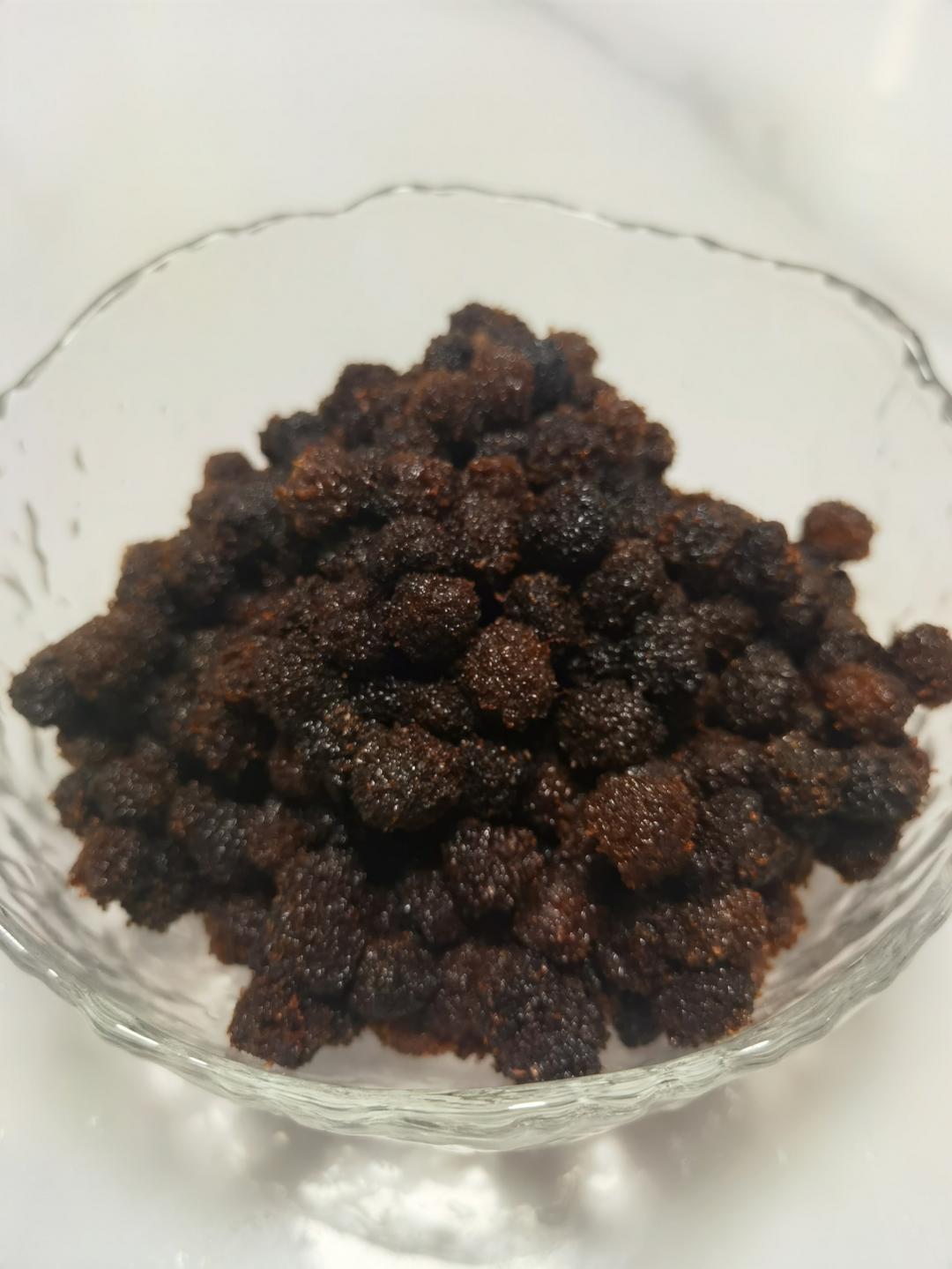 泡杨梅酒后的杨梅干