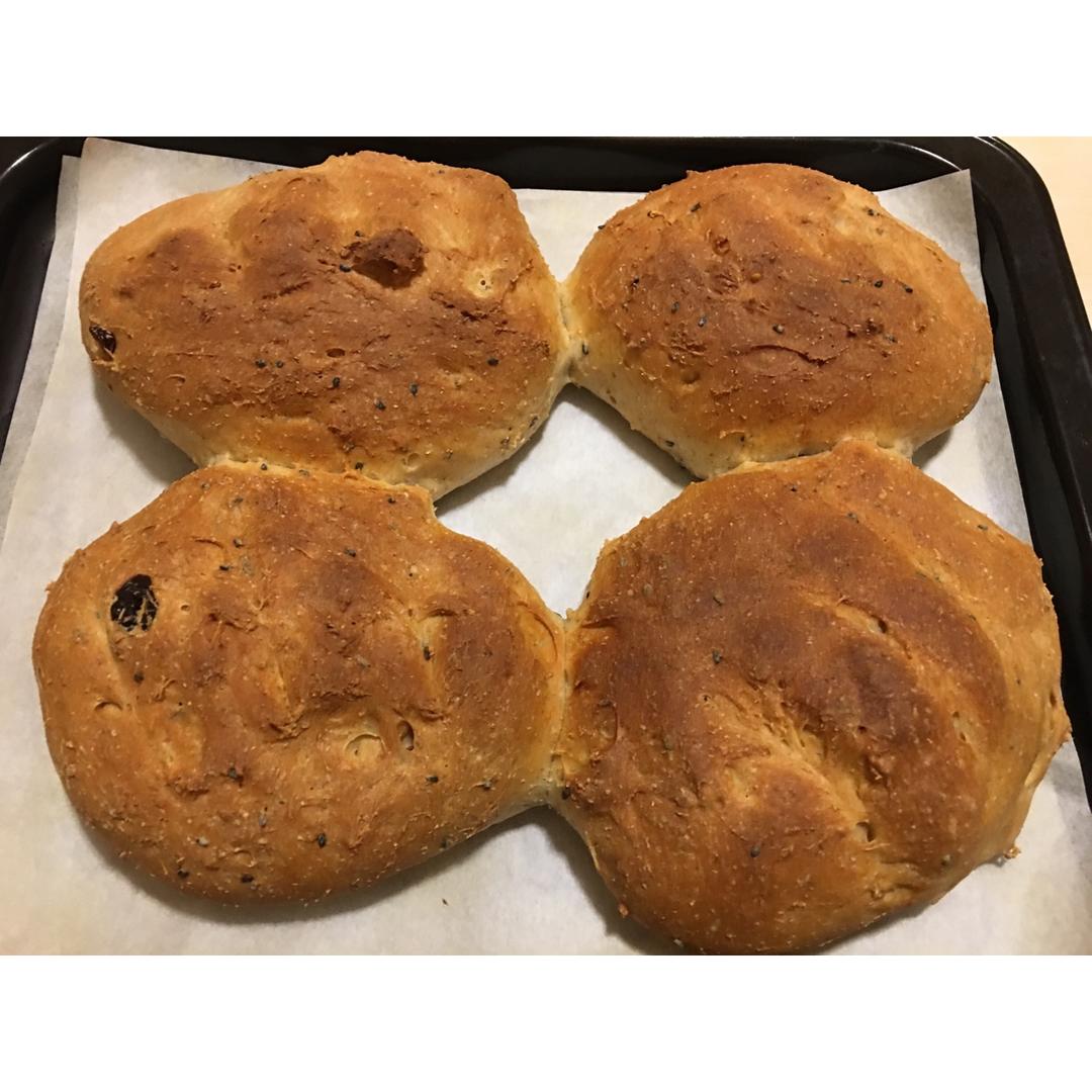 无糖无油健康全麦面包---免揉