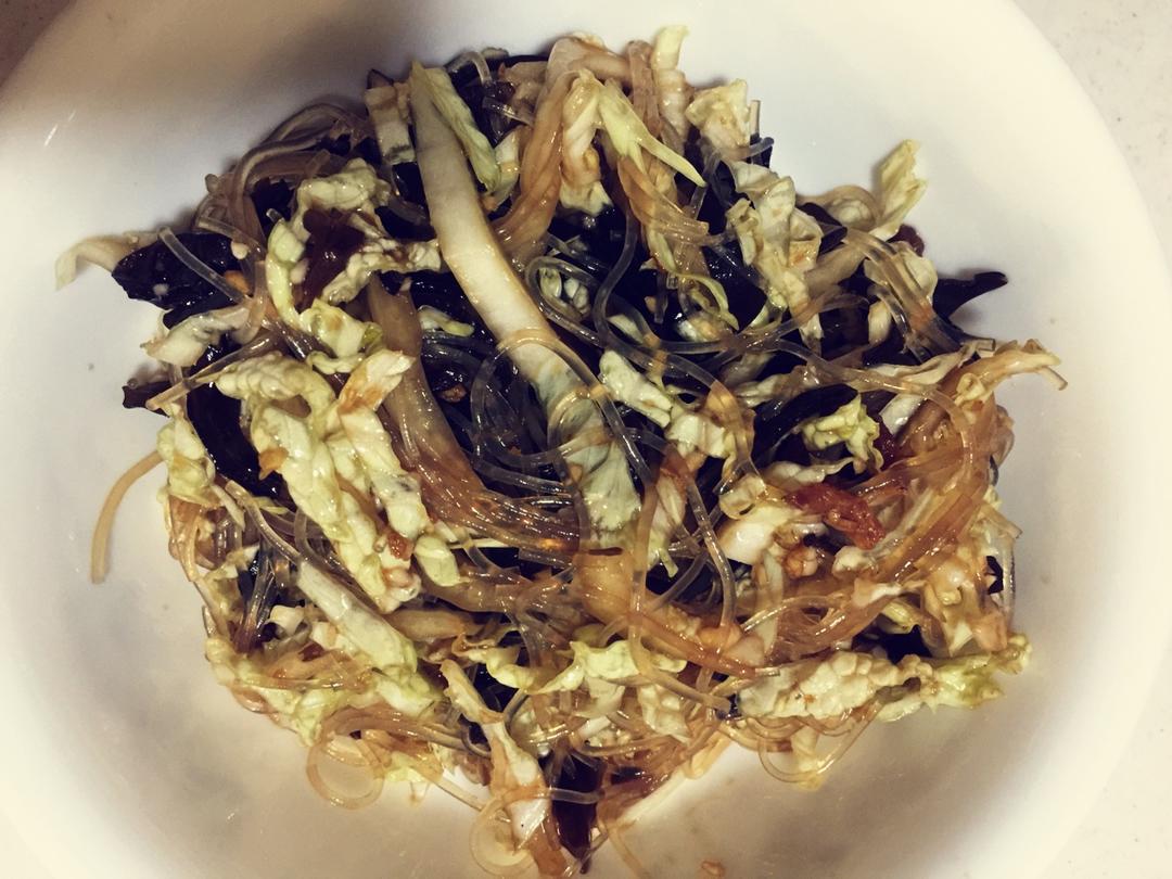 凉拌白菜丝（山东Style）的做法