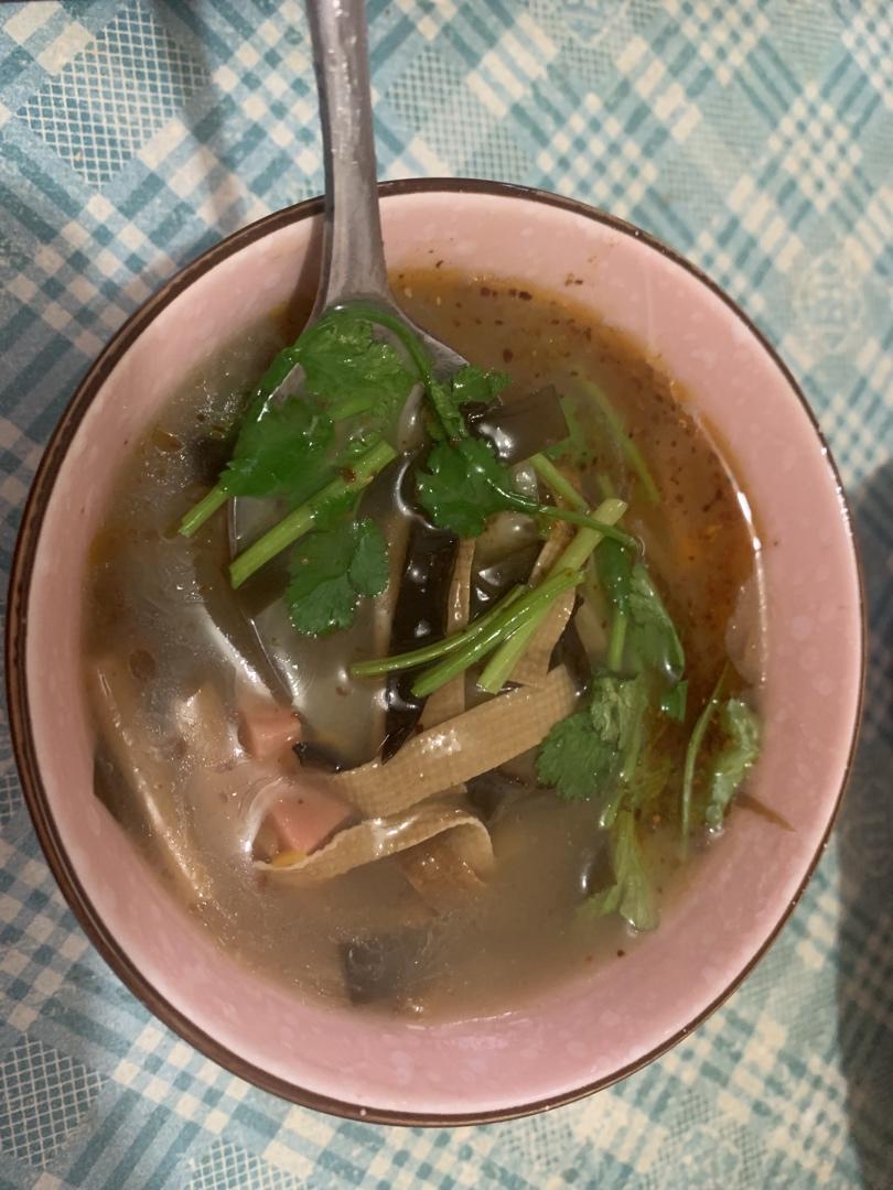 胡辣汤配葱花饼 Hu La Tang