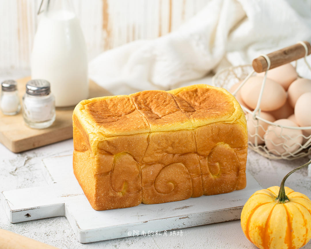 软到塌腰的南瓜马斯卡彭吐司！