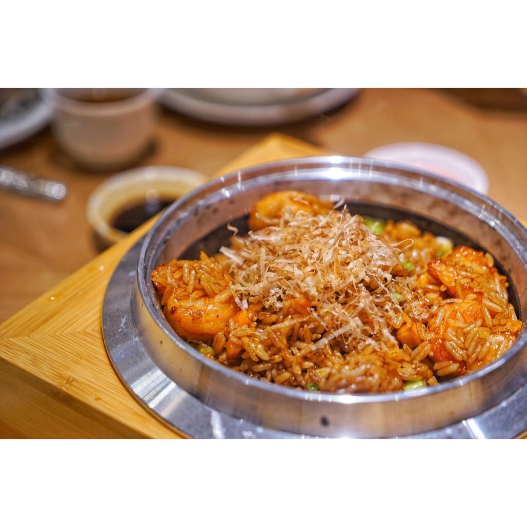 小面包在美国做的纳豆木鱼花拌杂粮饭